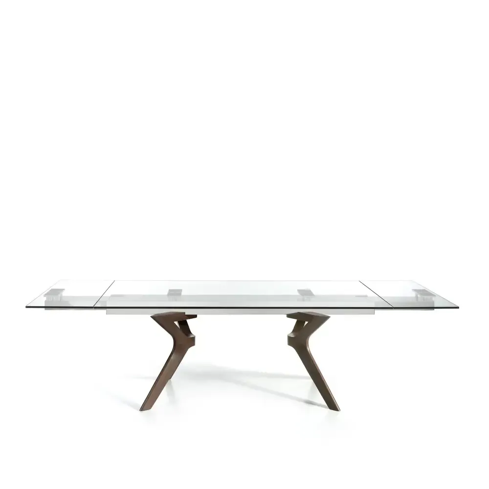 Mesa de comedor extensible LIN EXT GLASS - Muebles Nacher